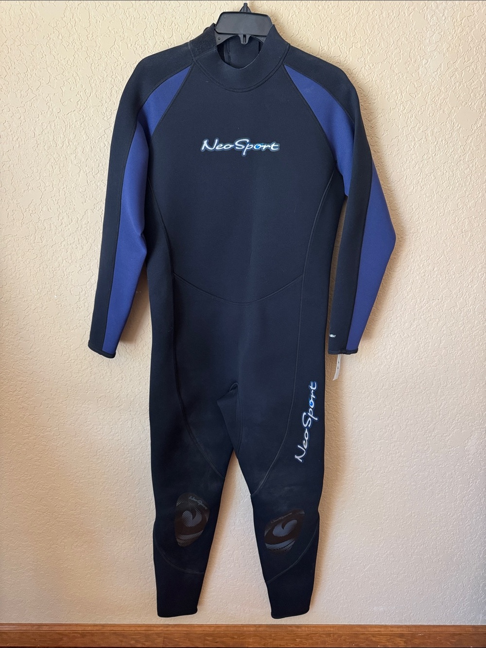 NeoSport Black and Navy Full-Body Wetsuit